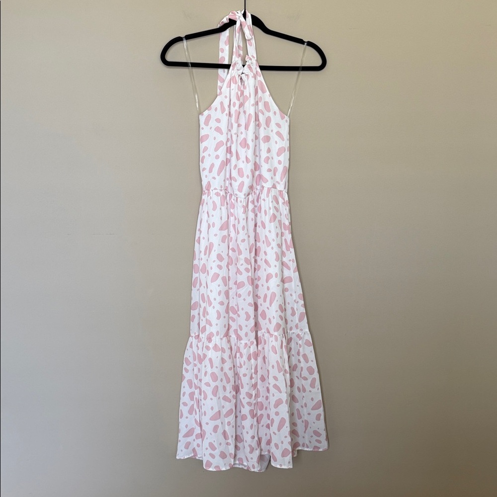 Pink Lily Blush and Ivory Dress